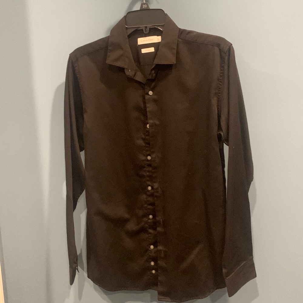 Black Calvin Klein Dress Shirt